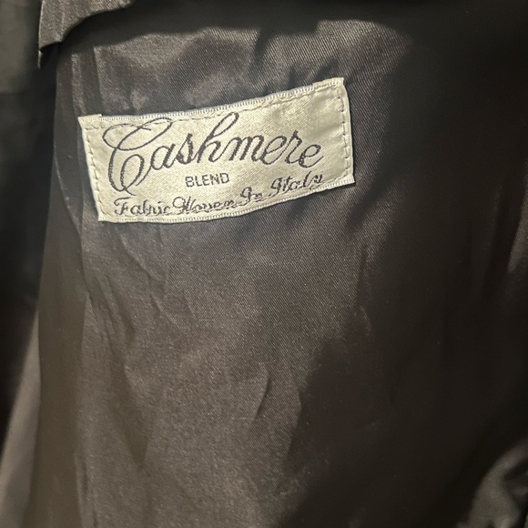 Polo Ralph Lauren black cashmere wool blend long overcoat Made in Italy - Picture 7 of 11